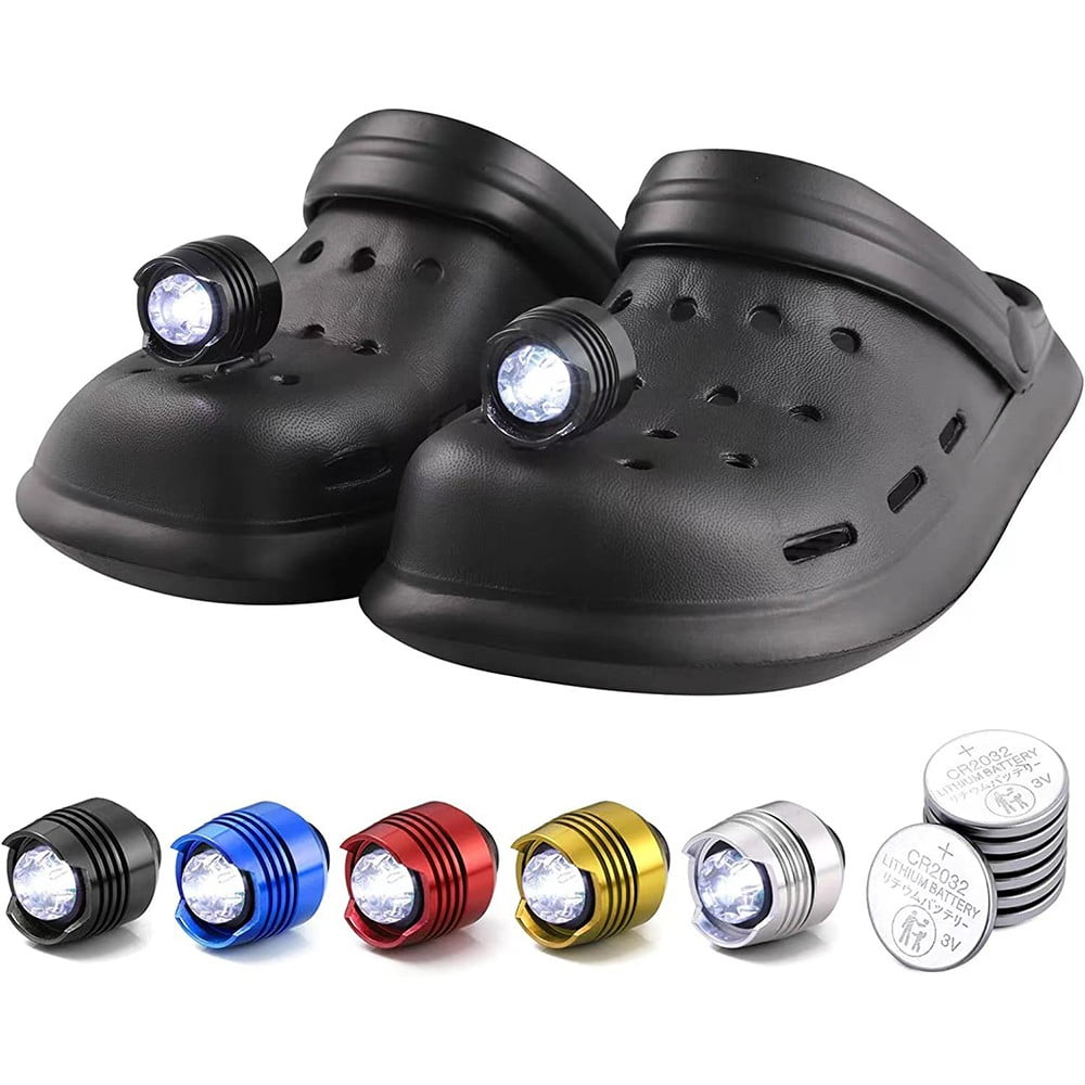 GERI Headlights for Croc, 2pcs Lights Flashlights for Shoes, Waterproof