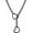 25" Chunky Black Heart, variant on Heart Slip Chain Necklaces for Women,Stainless Steel O-Ring Adjustable Lariat Y-Necklace,Punk Gothic Cuban Collar Choker Necklace for women