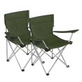 thumbnail image 1 of Juego de 2 sillas de camping SONGMICS, plegables, 120 kg de carga, color gris, 1 of 8
