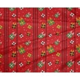 thumbnail image 4 of oneOone Tissu Polyester Spandex Rouge Joyeux Noël Tissu pour Robe Tissu Imprimé au Mètre 56 Pouces de Large, 4 of 4