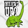 thumbnail image 2 of Funny Whats Up Cool Dinosaur Pun Plus Size Crewneck Graphic Tee Shirt Brisco Brands 2X, 2 of 4