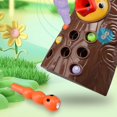 thumbnail image 5 of XUYAN Toy Worm Toy Bird Feeding Game Bird Feeding Game Cultivate Curiosity Improve Coordination Toys for 3 4 5 6 7 8 Years Old Babies and Toddlers, 5 of 7