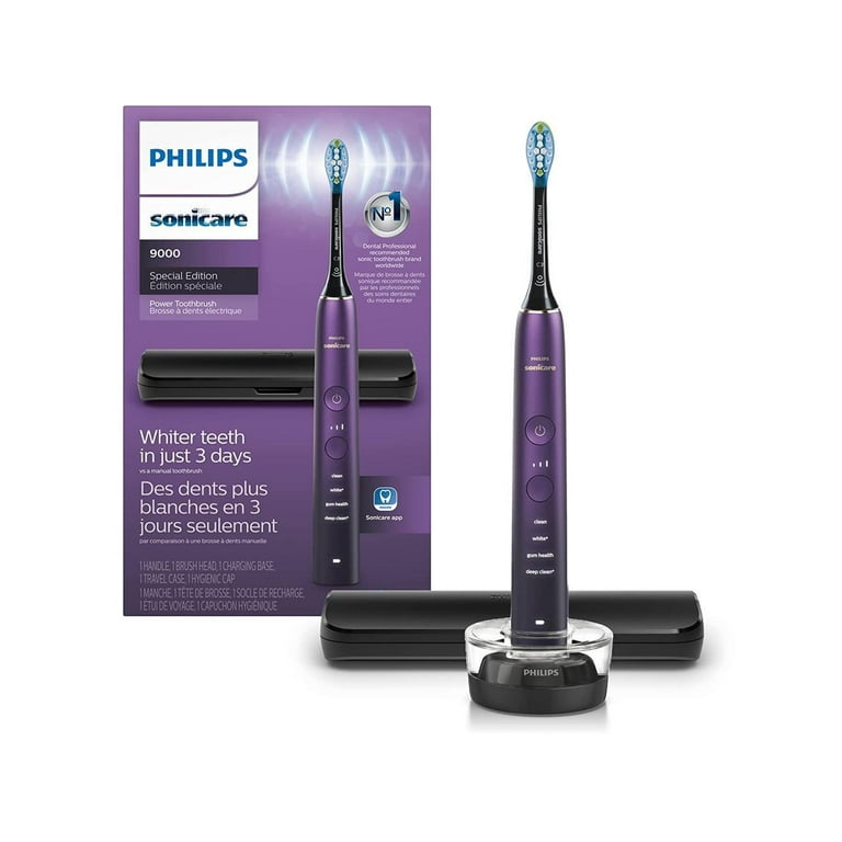 Philips Sonicare 9000 Special Edition Rechargeable Toothbrush, Black/Purple, (HX9911/91) Philips Sonicare 9000 Special Edition Rechargeable Toothbrush, Black/Purple, (HX9911/91)