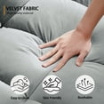 thumbnail image 7 of EPOWP 3 in 1 Folding Convertible Sofa Bed,55'' Pull Out Couch Bed with Side Pocket,Velvet Fabric Loveseat Sleeper Sofa with Adjustable Backrest,Easy Assembly,Perfect for Living Room,Light Grey, 7 of 7