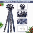 thumbnail image 3 of Decoración para árbol de Navidad Zeyune, 30 x 113 cm, con luces LED, color azul, 3 of 7