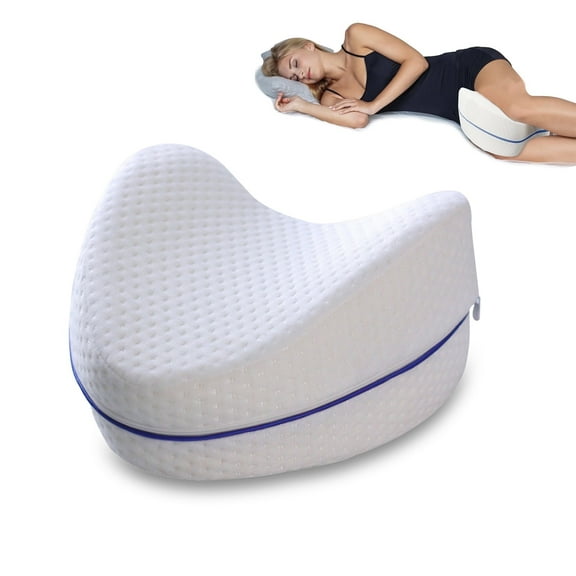 Leg and Knee Foam Support Pillow,Leg Pillows for Side Sleeping Memory Foam Pillows Comfort from Pain for Sciatica,Back,Hips,Knees,Joints