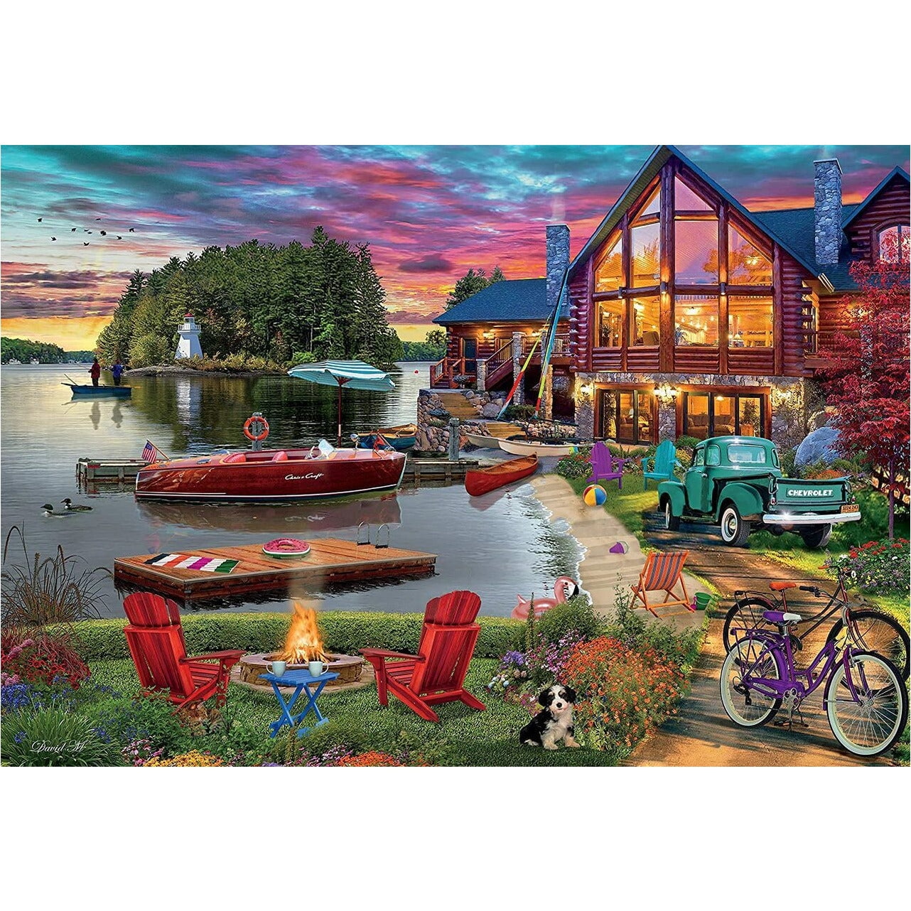 Ceaco 2000-Piece Puzzle Lake House