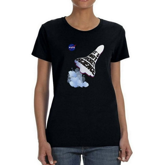 NASA Nasa Not Rocket Science Shaped T-Shirt Women -NASA Designs, Female x-Large