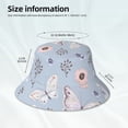 thumbnail image 3 of Fotbe Blue Butterfly Sombrero Tipo Pescador con Estampado – Sombrero de Sol de Algodón de Moda para Playa, Golf, Pesca, 3 of 6