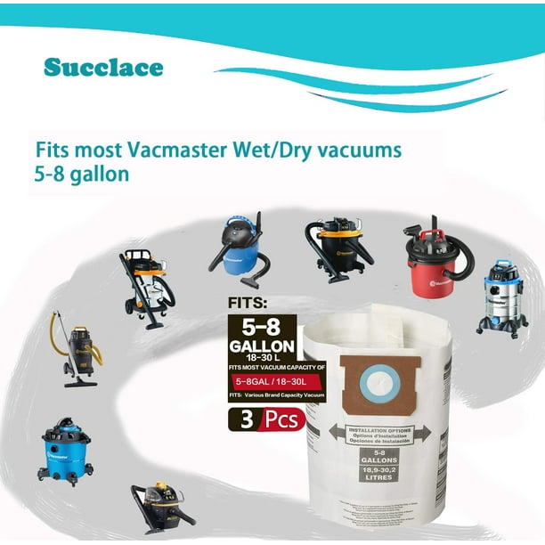 Replacement for Vacmaster 5 6 Gallon Standard Dust Bag, 3 Pack, VDBS