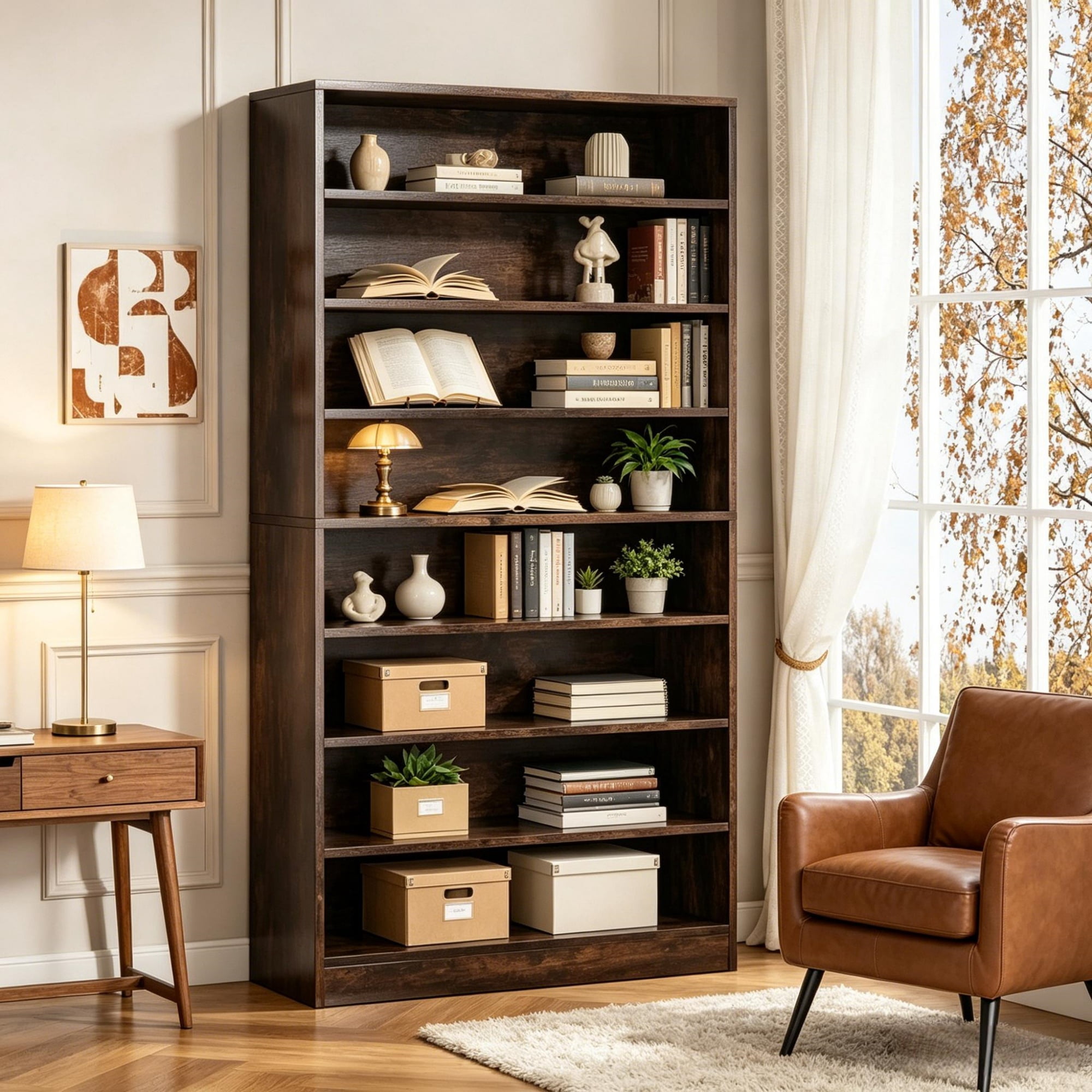 Bookshelf Storage Cabinet