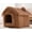 Brown Snow House, variant on Wireless Bluetooth Colorful Light Microphone