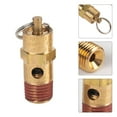 thumbnail image 4 of New 1/4\" NPT 125 PSI Air Compressor Safety Relief Pressure Valve, Tank OUT Off, 4 of 4