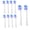 Cleaning - Blue, variant on Electric toothbrush replacement head, suitable for usmile electric toothbrush head compatible with USM full series 10 pack