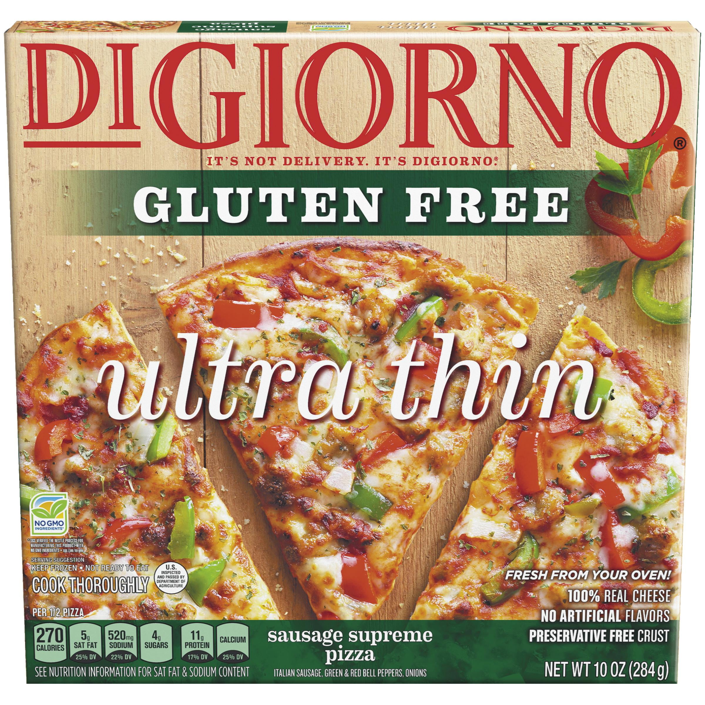 Digiorno Ultra Thin Crust Gluten Free Supreme Frozen Pizza 10oz Brickseek