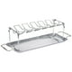 thumbnail image 1 of Parrilla de acero inoxidable 14 rejillas soporte para baquetas plegable portátil soporte de pierna de pollo para picnic de barbacoa Noticed HA006288-00B, 1 of 7