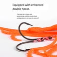 thumbnail image 3 of Artificial Baits Trolling Baits Fishing Tackle Squid Skrit Lure Soft Lures with Double Barbed Hook 15cm 10g, 3 of 16