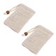 thumbnail image 2 of Bolsa de malla de jabón de lino, 4 Uds., con funda cartuchera para hacer espuma y secar el jabón, 2 of 7