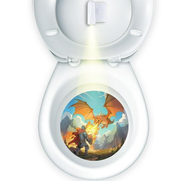 Luz de Entrenamiento para Orinal Infantil Faivykyd para Niños Pequeños con Diseño de Dragón