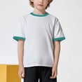 thumbnail image 7 of Plcasen Boys Girls Short Sleeve Ringer Tee Kids Cotton Sport Crew Neck T-Shirts (2-13 Years), 7 of 7