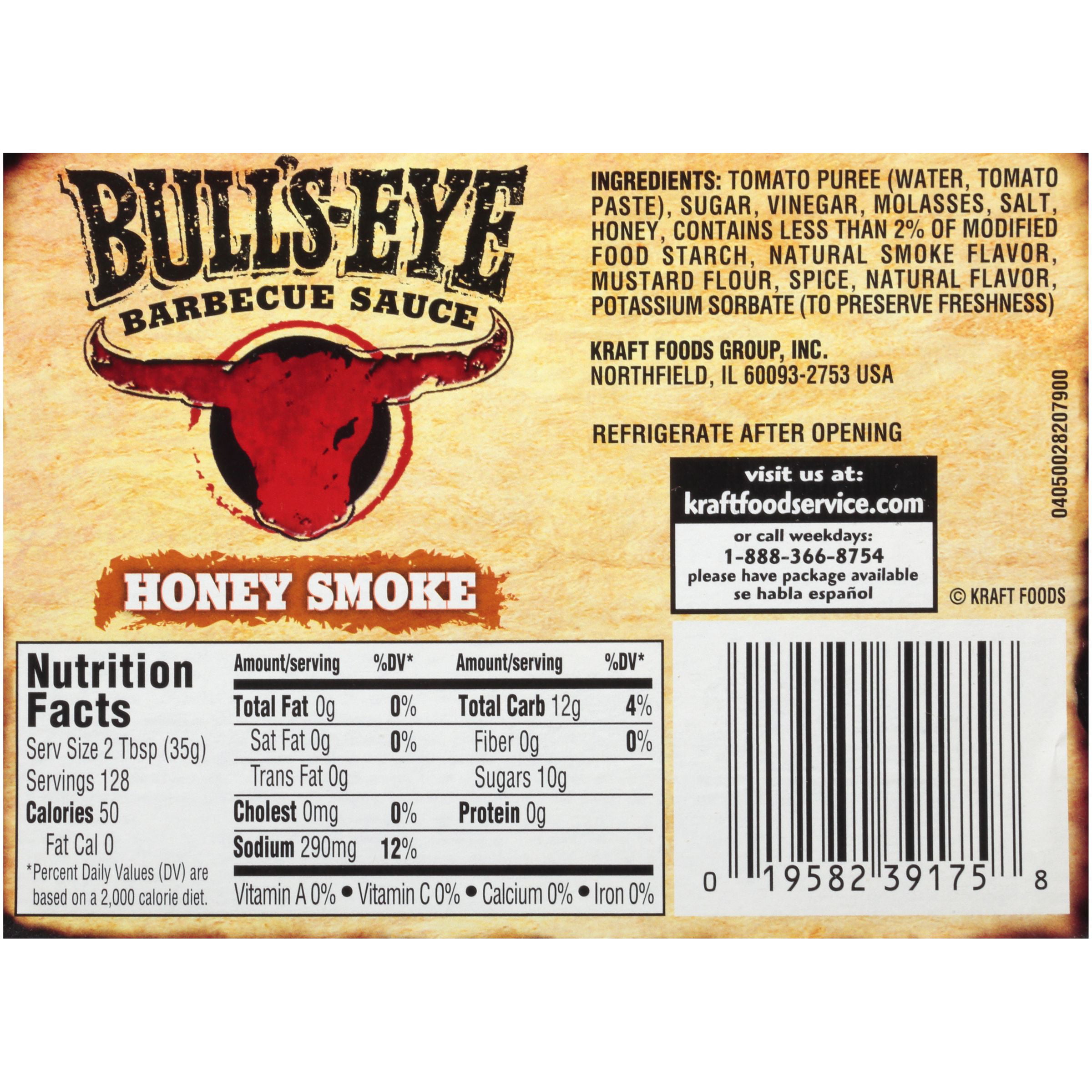 Bull S Eye Honey Smoke Barbecue Sauce