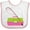 White and Pink, variant on Inktastic Fishing Tackle Girls Girls Baby Bib