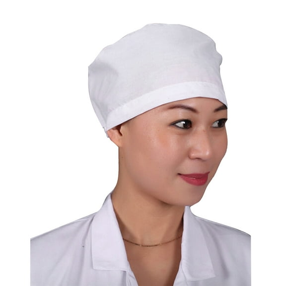 FRCOLOR 2pcs Dorctor Nurse Cotton Nurse Hat Workshop Practical Working for Daily Use (White, Average Size)