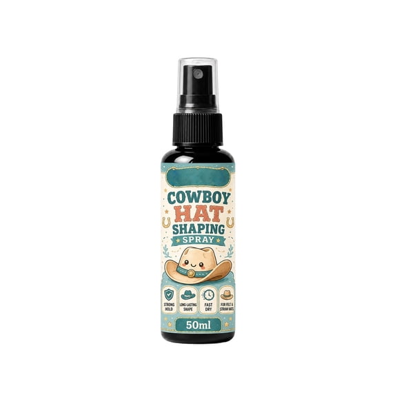 Western Wear Accessory, Rancher Hat, Hat Restoration, Cowboy Hat Gift, Fabric Stiffener Lightweight Styling Formula That Works for All Felt, Straw, and Woven Cowboy Hat