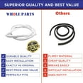 thumbnail image 7 of Whole Parts Refrigerator/Freezer Door Seal Gasket Part# 3206261 - Replacement and Compatible with Some Frigidaire, Gibson, JC Penney, Kelvinator, Kenmore, Tappan and White Westinghouse Refrigerators, 7 of 7