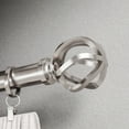 thumbnail image 3 of (2 pack) Better Homes & Gardens 1" Brushed Nickel Cage Single Adjustable Curtain Rod Set, 120-180", 3 of 8