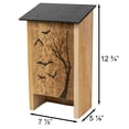 thumbnail image 3 of S&K BH50 Printed Cedar Bat House,Two Chamber Outdoor BatShelter for Upto 50Bats,Cedar Backyard BatRoost with Grooved Interior,Heat Absorbing Black Roof and Wall Post or Tree Mount Design,Made in USA, 3 of 8