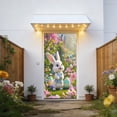 thumbnail image 6 of Luoshdecor Happy Easter Door Cover，Cute Bunny Egg Porch Sign Religious Door Cover for Jesus Spring Easter Party Decor, 6 of 6