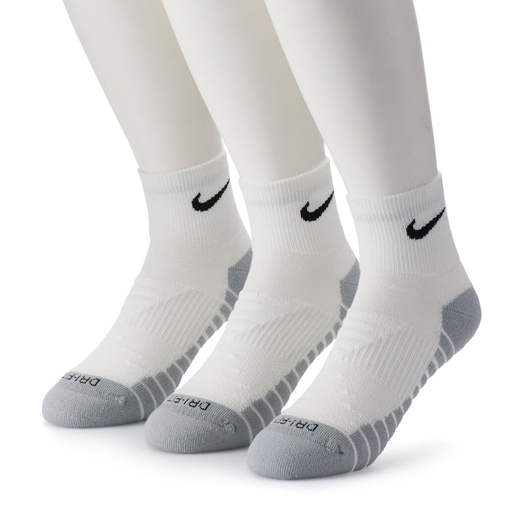 Unisex Nike Everyday 3-pack Max Cushion Ankle Training Socks White Wolf ...