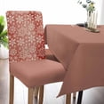 thumbnail image 2 of Chair Covers for Dining Room Set of 6,Christmas Bokeh White Snowflakes Stretch Seat Protector Removable Washable Chairs Slipcovers for Kitchen Banquet Wedding Hotel,Watercolor Gradient Red, 2 of 6