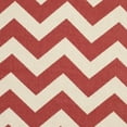 thumbnail image 4 of SAFAVIEH Courtyard Bailey Chevron Indoor/Outdoor Area Rug, Red, 5'3" x 5'3" Round, 4 of 6