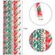 thumbnail image 4 of 25 pajitas de papel navideñas con forma de copo de nieve, decoraciones navideñas para el hogar, fiesta de Navidad y Año Nuevo 2023, 4 of 5