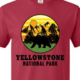 thumbnail image 4 of Inktastic Yellowstone National Park with Bear Mountains and Trees Cricle T-Shirt, 4 of 5