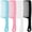 Blue & Pink & White & Black - 4PCS Wide Tooth, variant on TECHMILY Wide Tooth Combs for Curly and Long Hair, Lightweight Detangling Combs