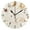 Black, variant on Moon Sun Stars and Planets Round Wall Clock Silent Analog Battery Operated Black Pointer Home Decor 9.84" Diameter