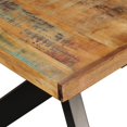 thumbnail image 3 of vidaXL Table à Manger Bois Récupéré Massif et Acier Croisé 180 cm, 3 of 5