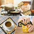 thumbnail image 4 of Fall Sunflower Pumpkin Kitchen Oven Mitt and Pot Holder Sets 2 Pcs for Baking, Cooking and Grilling, Heat Resistant Up To 392 °F, 4 of 7