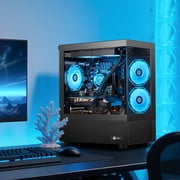Ningmei Lumishore Gaming PC AMD Ryzen 7 5700X NVIDIA RTX 5060 16GB RAM 1TB SSD Windows11 PC Gaming Black