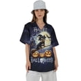 thumbnail image 4 of Happy Halloween Yorkshire Terrier Witch Pumpkins Bats Hawaiian Shirt Breathable Summer Unisex Merch Yorkie Dog Lover Gifts - 13012, 4 of 6