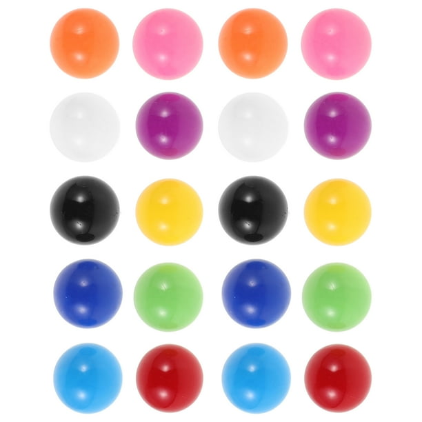 20 bolas pequeñas de plástico de colores para juegos infantiles Bola de repuesto para juguetes de conteo de bolas, material versátil para la enseñanza de matemáticas