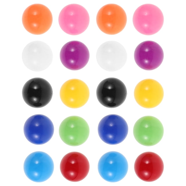 20pcs Small Colored Plastic Balls for Kids Games Replacement Ball for Ball Drop Toy Counting Balls for Learning Versatile Math Teaching Supplies