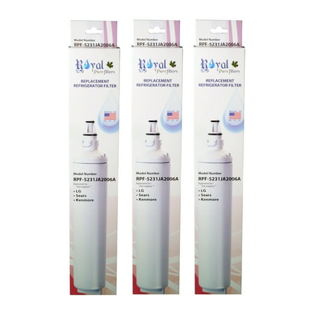 

Royal Pure Filters RPF-5231JA2006A Replacement Water Filter For Kenmore/LG LT600P5 5231JA2006B 469990 46-9990 [3-Pack]