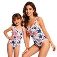 thumbnail image 6 of Grblisyd 4th of July Girls Swimsuit Star Striped One Piece Swimwear Crew Neck Bathing Suit 1-10Y, 6 of 6