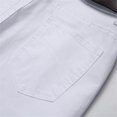 thumbnail image 6 of Reppunk Men Fashion Stretch Simple style Holes Skinny Jeans Trousers Male Destroyed Solid Sim Fit Casual Pencil Denim Pants Summersale, 6 of 7