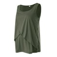 thumbnail image 6 of Celivon Womens Maternity Nursing Tank Top Summer Sleeveless Crewneck Breastfeeding Cami Vest Top Flattering Comfy Pregnancy Clothes, 6 of 7
