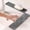 Gray, variant on Silicone Mat, Rectangular Non-Slip Drainage Tray with Grooves, Multi-Purpose Heat-Resistant Silicone Mat,Suitable for Kitchen and Bathroom Counter